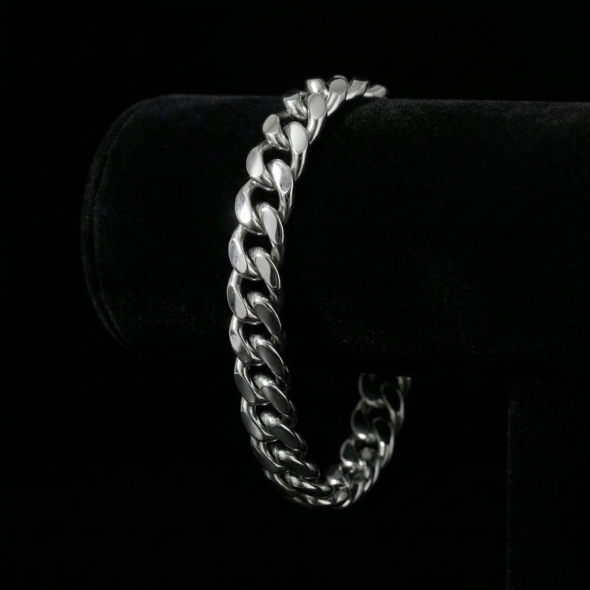 10 mm Clasp Cuban Armband mit Zirkonia-Verschluss