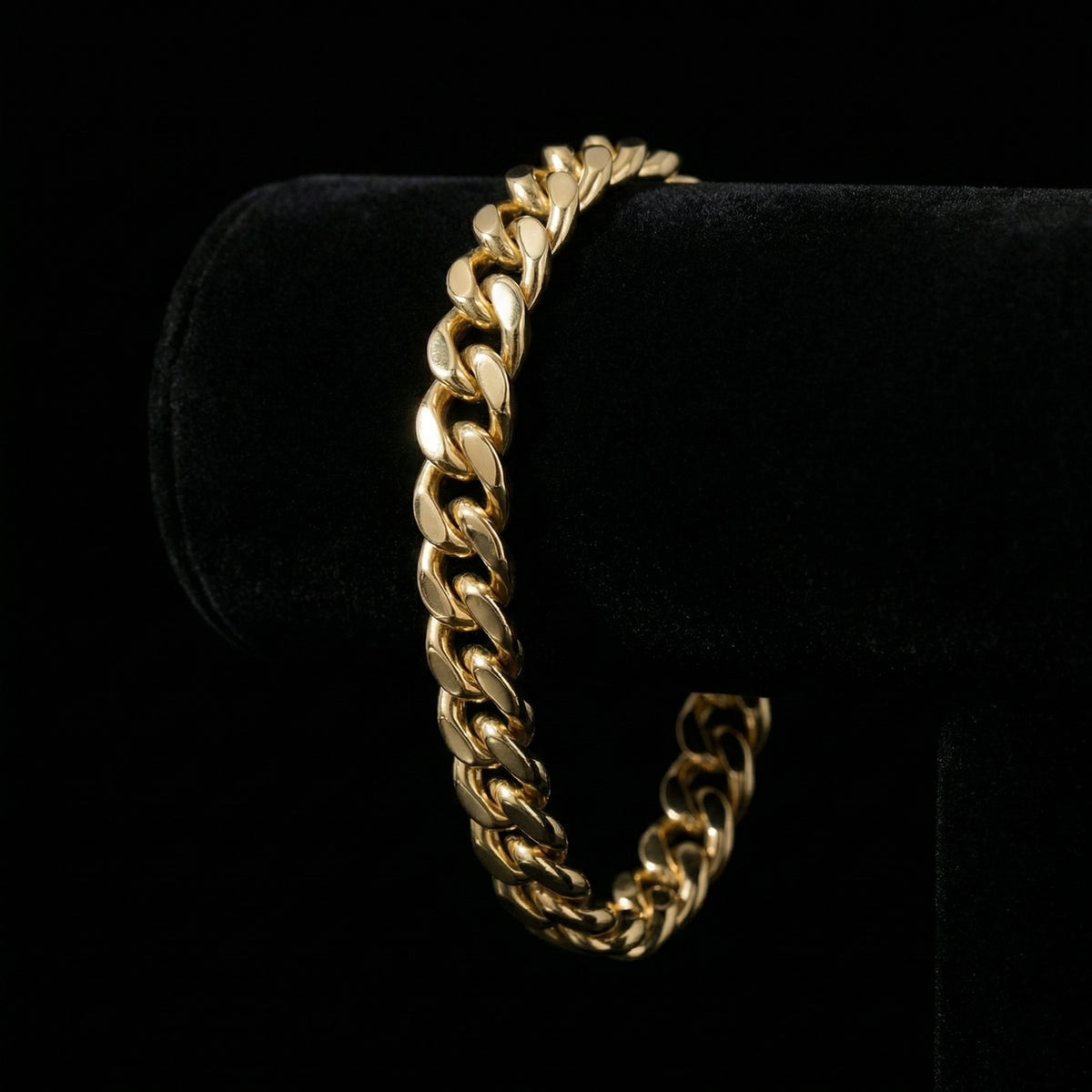 10 mm Clasp Cuban Armband mit Zirkonia-Verschluss
