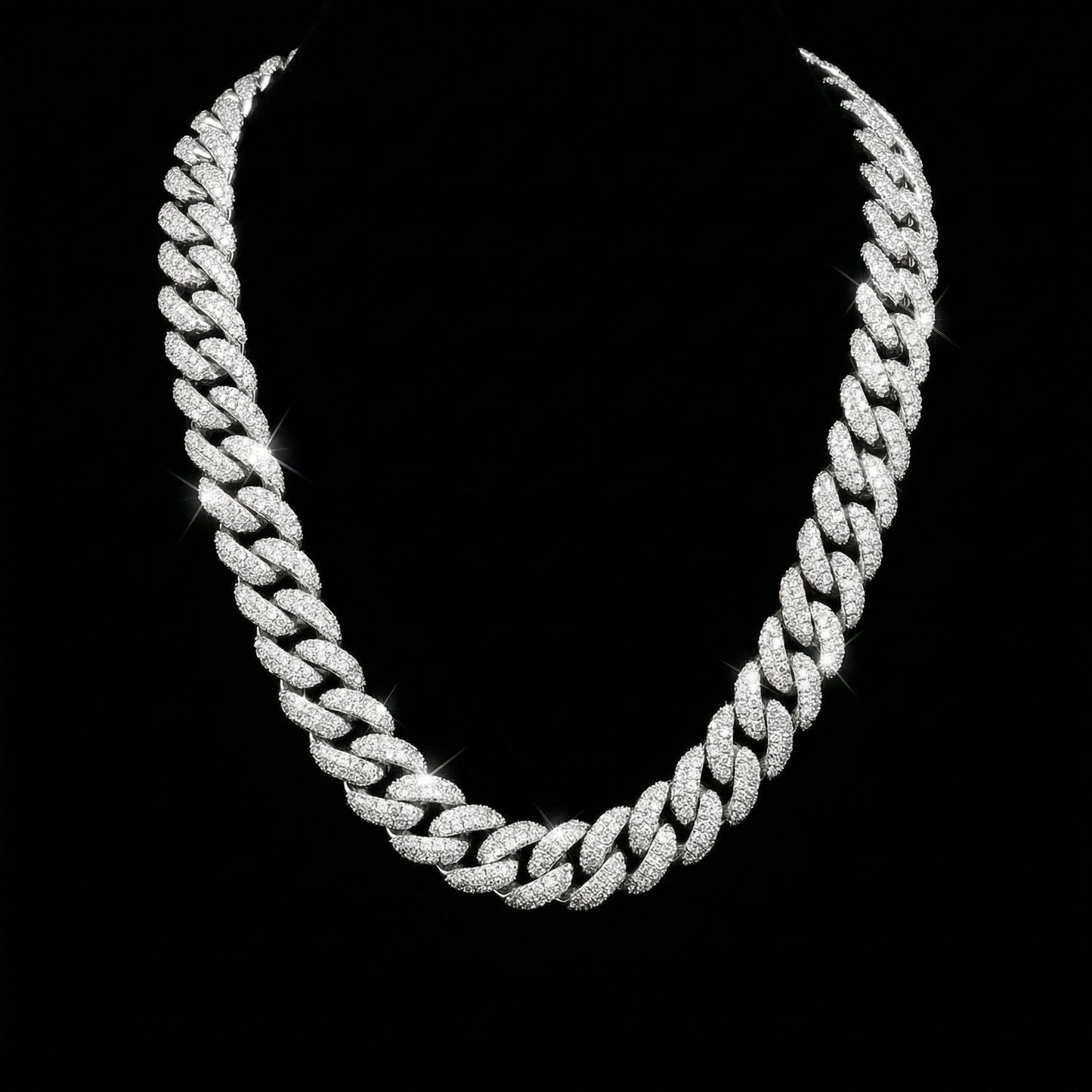 10 mm Moissanite Iced Cuban Kette