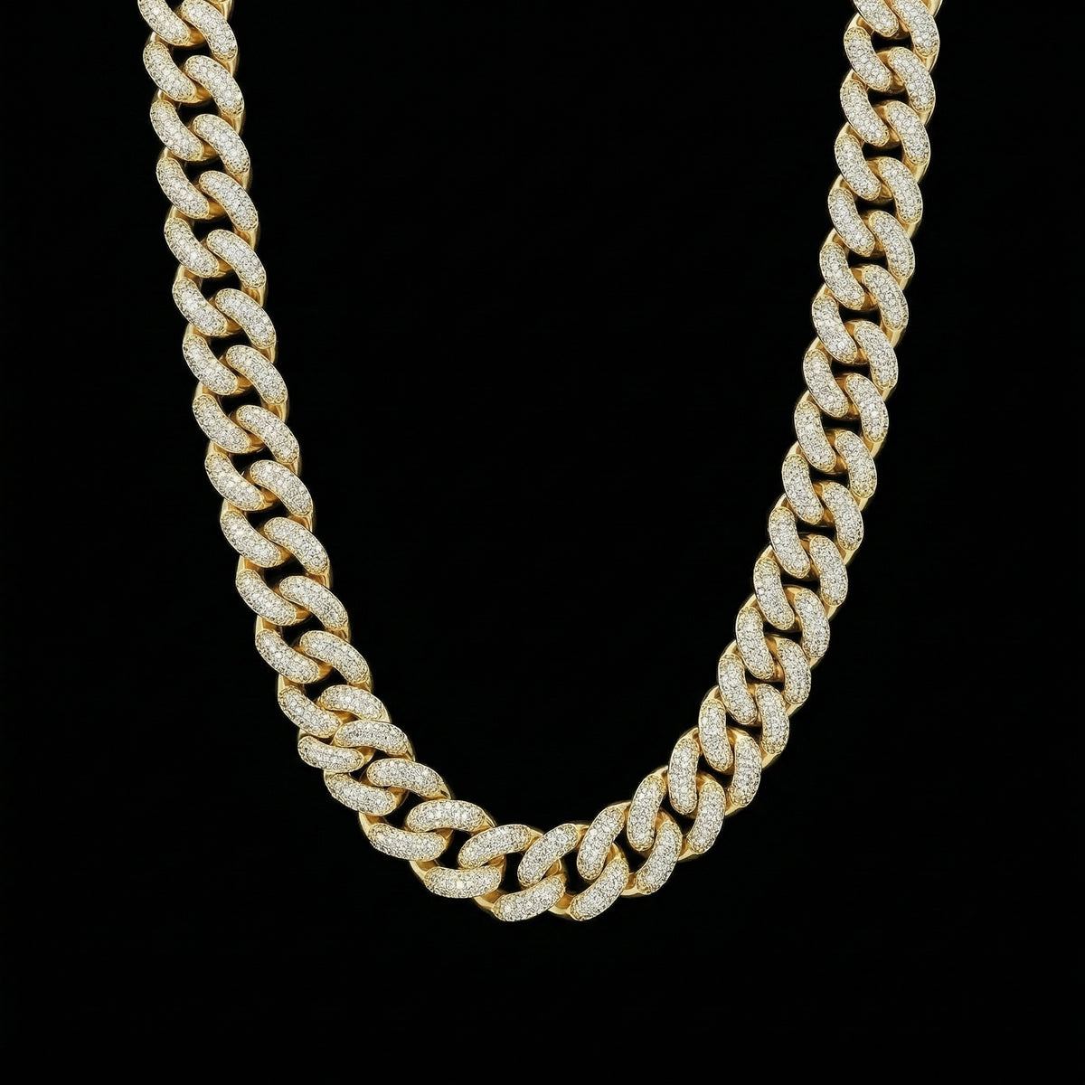20 mm Moissanite Cuban Kette