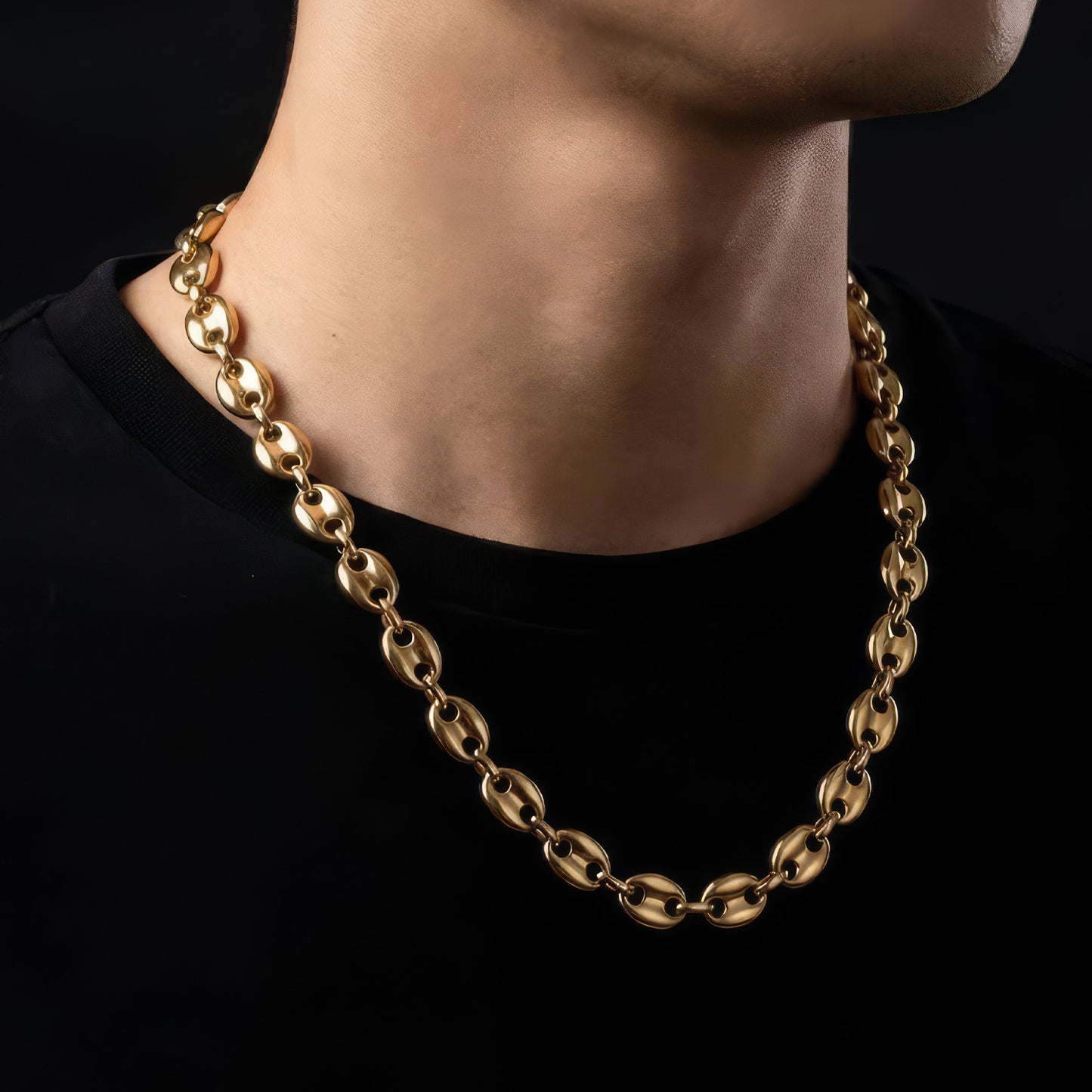 Bohnen Kette Gold
