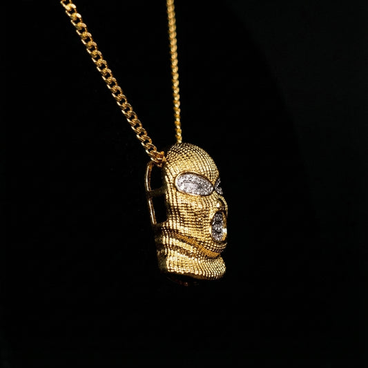 Mask-On Anhänger Gold