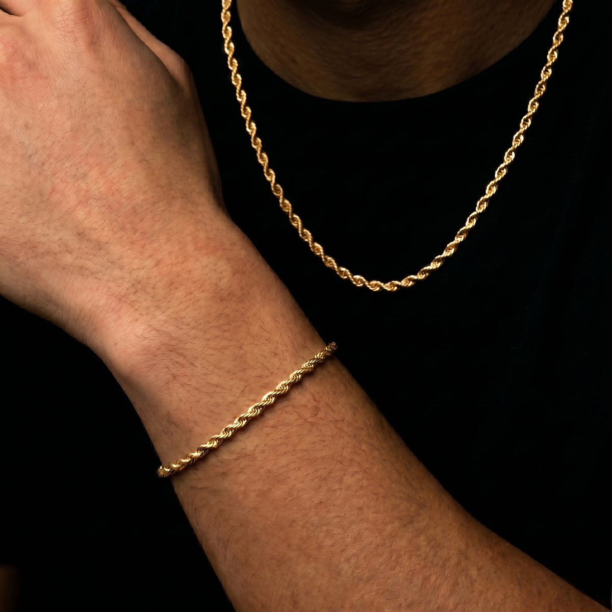 3,5 mm Seilkette & Armband Set