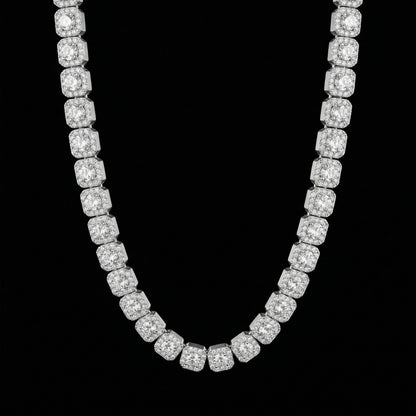 10mm Clustered Tennis Kette