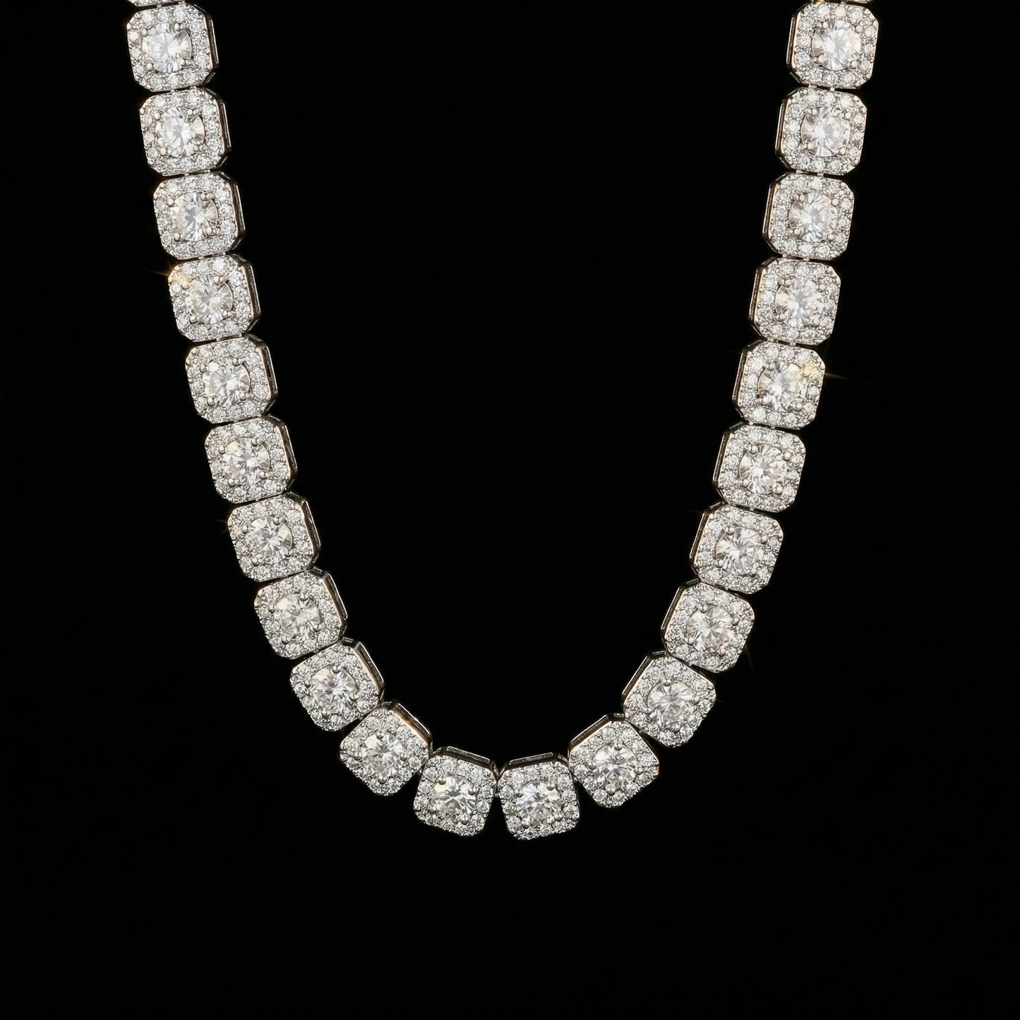 10mm Clustered Tennis Kette