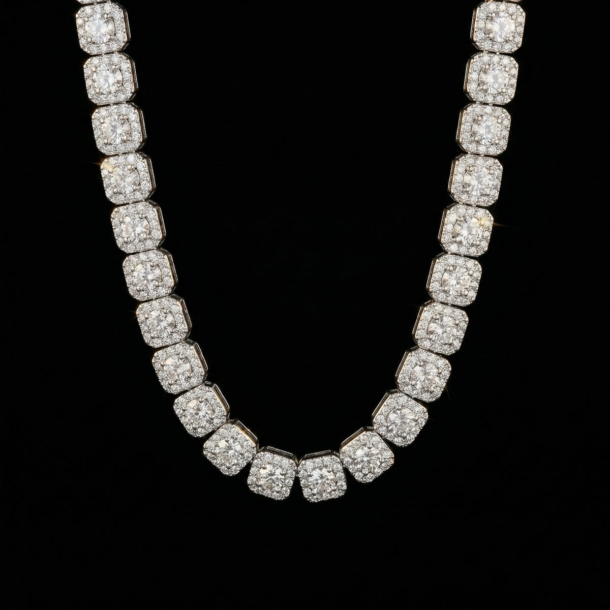 10mm Clustered Tennis Kette