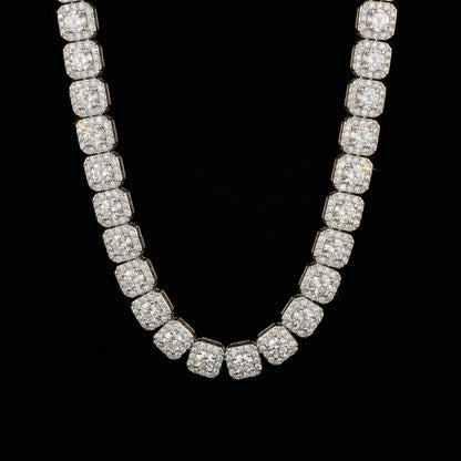 10mm Clustered Tennis Kette
