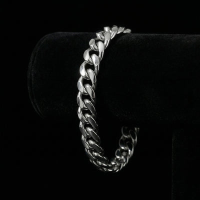 10 mm Clasp Cuban Armband mit Zirkonia-Verschluss