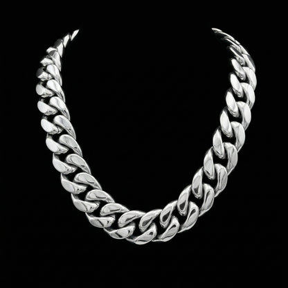 10 mm  Clasp Cuban Kette mit Zirkonia-Verschluss