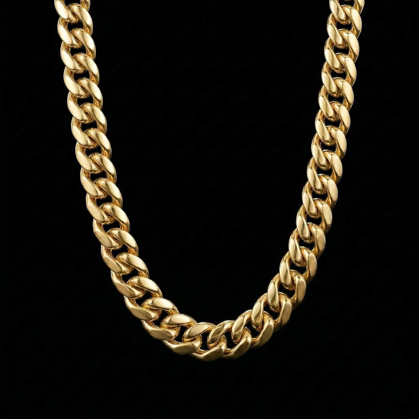 10 mm  Clasp Cuban Kette mit Zirkonia-Verschluss