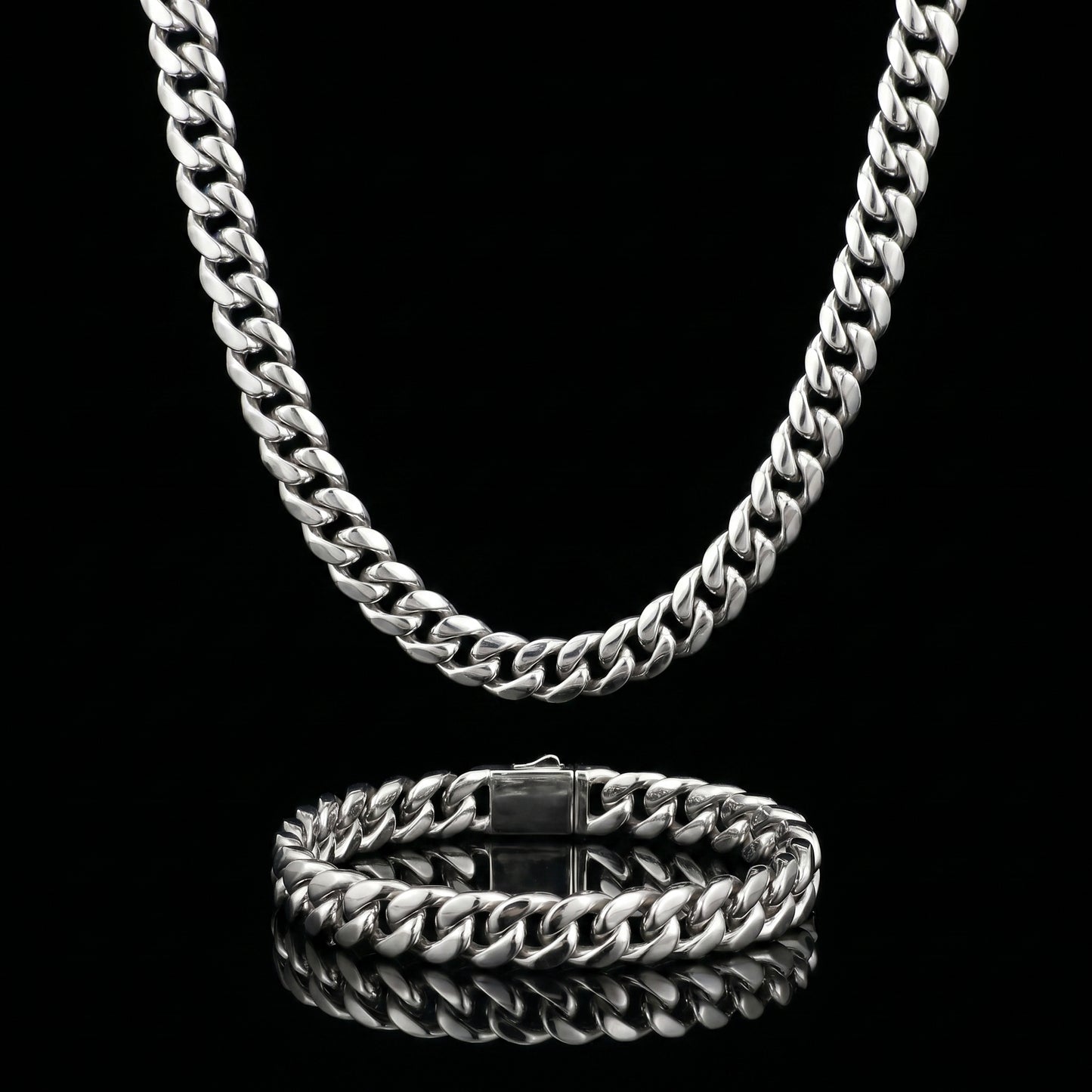 10mm iced clasp cuban gold model set hell