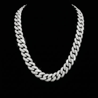10 mm Moissanite Iced Cuban Kette