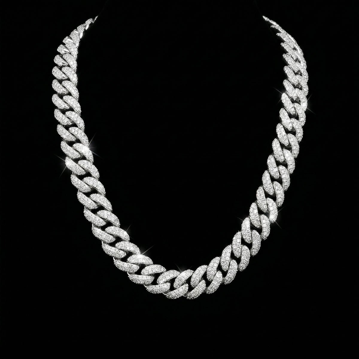 10mm Moissanite Iced Cuban Link Kette Premium
