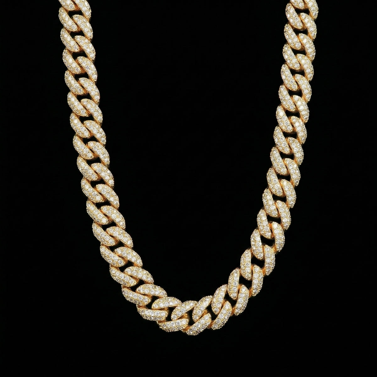 10 mm Moissanite Iced Cuban Link Kette