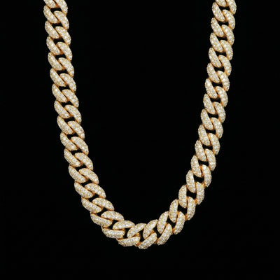 10 mm Moissanite Iced Cuban Link Kette