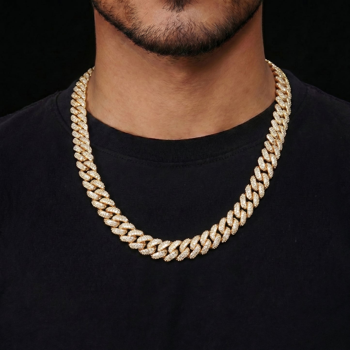 10 mm Moissanite Iced Cuban Link Kette