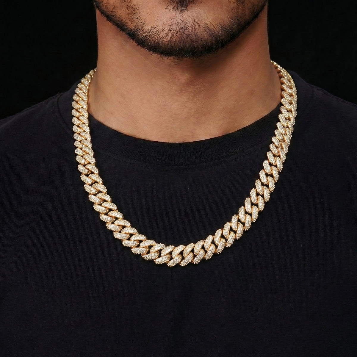 10 mm Moissanite Iced Cuban Link Kette