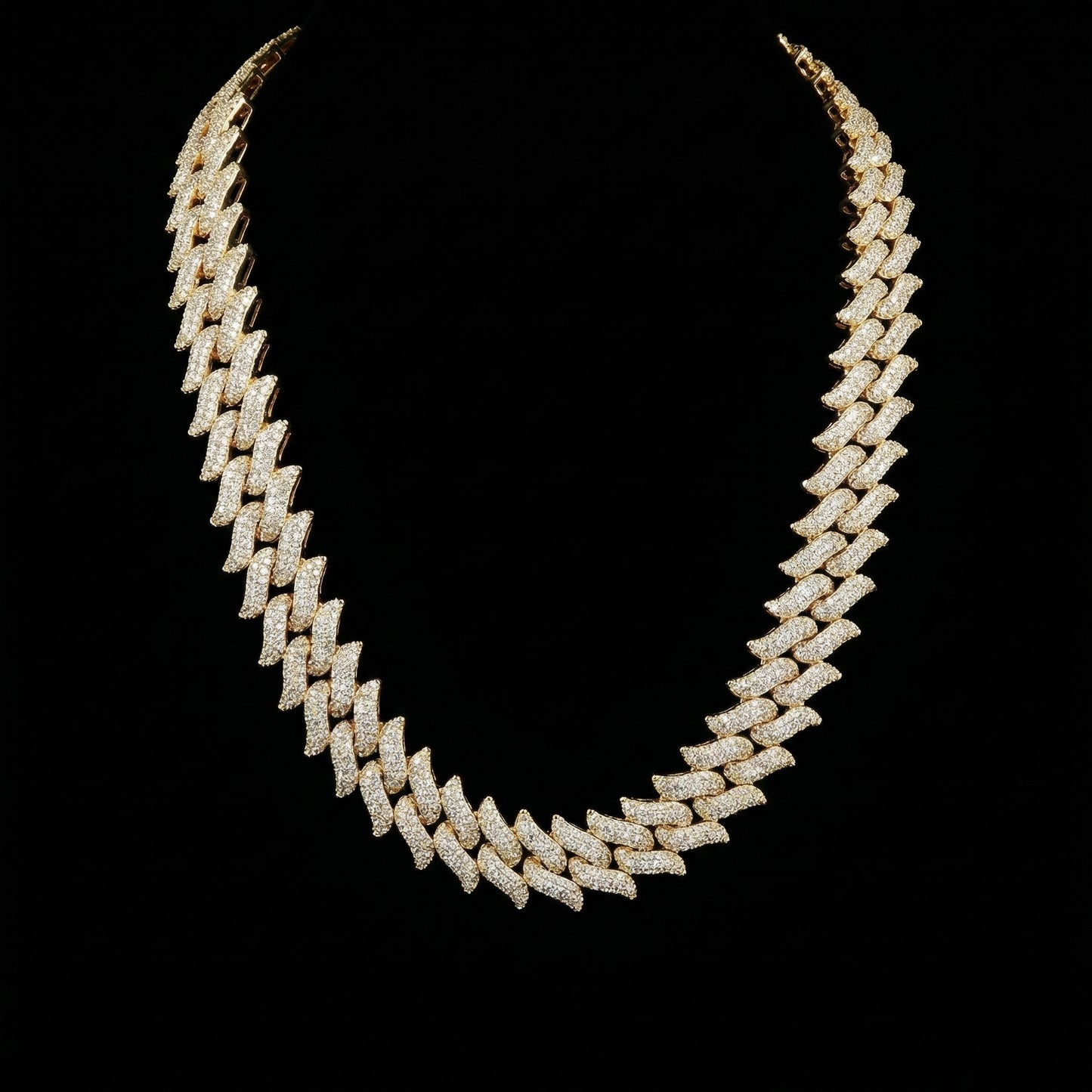 16 mm Spiked Cuban Kette