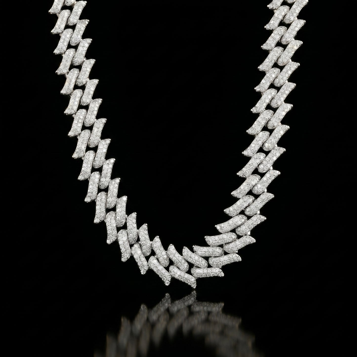 16 mm Spiked Cuban Kette