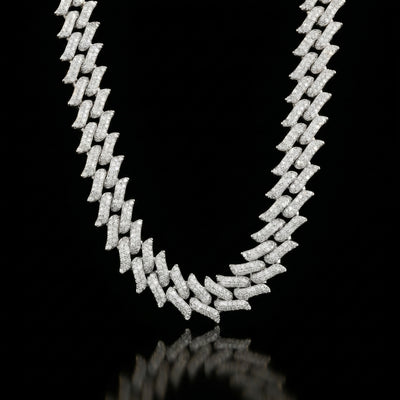 16 mm Spiked Cuban Kette