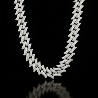 16 mm Spiked Cuban Kette