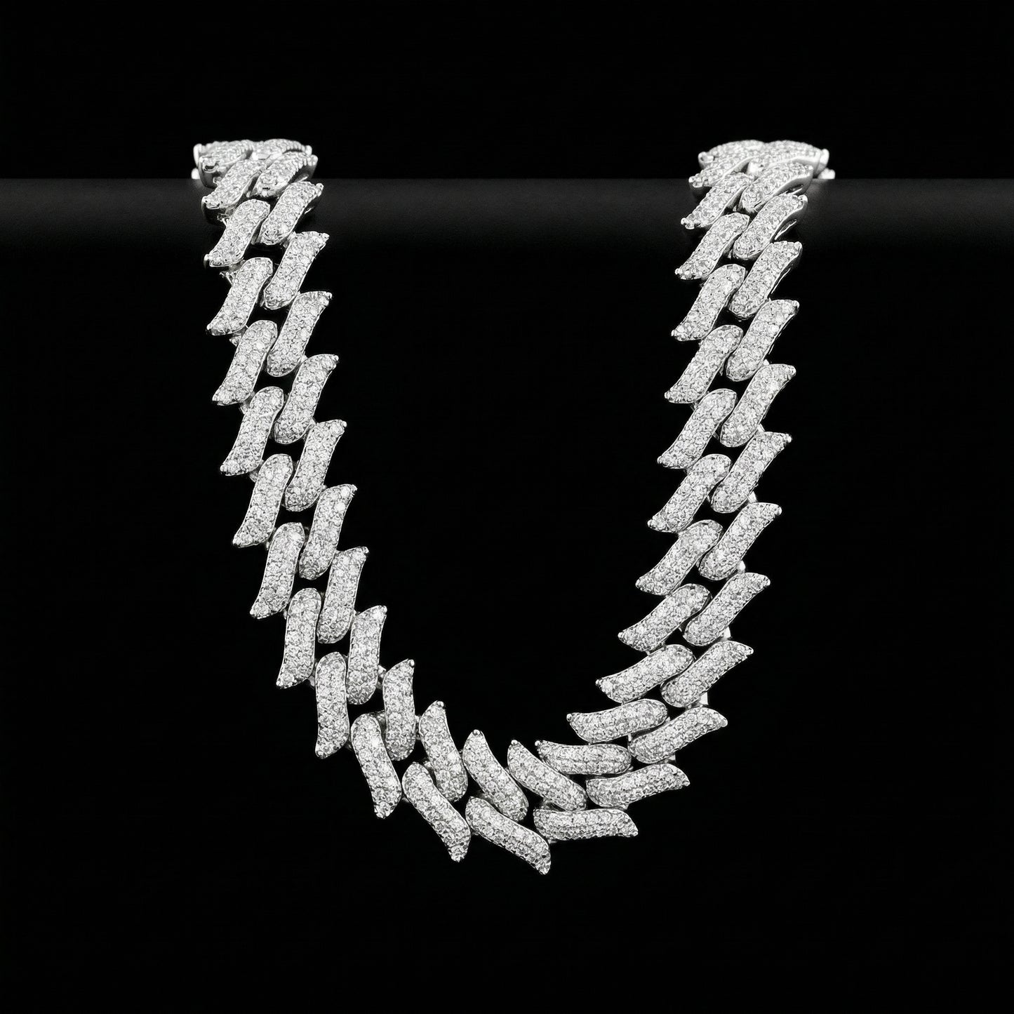 16 mm Spiked Cuban Kette