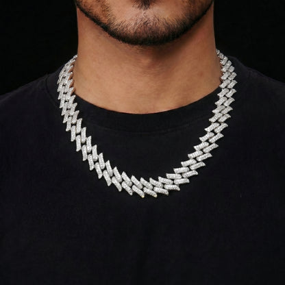 16 mm Spiked Cuban Kette