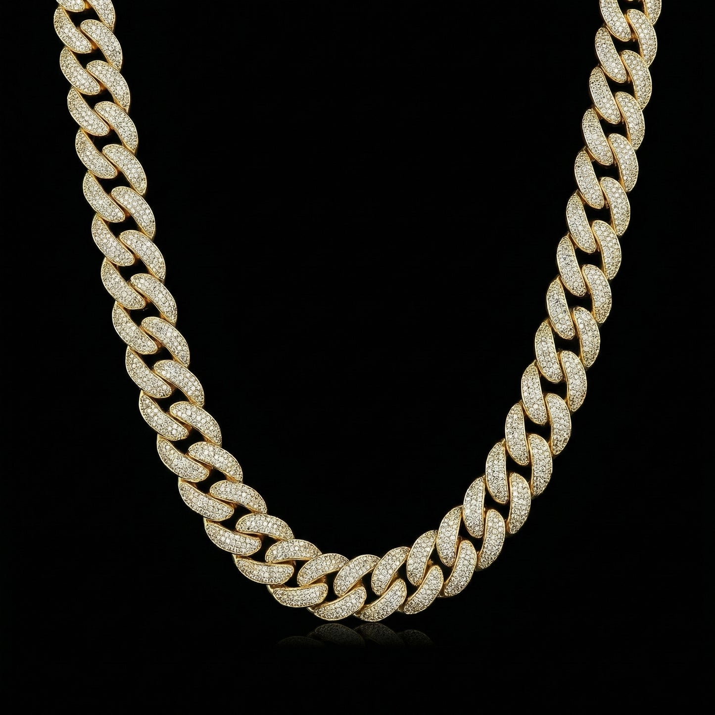 18 mm Moissanite Cuban Link Kette
