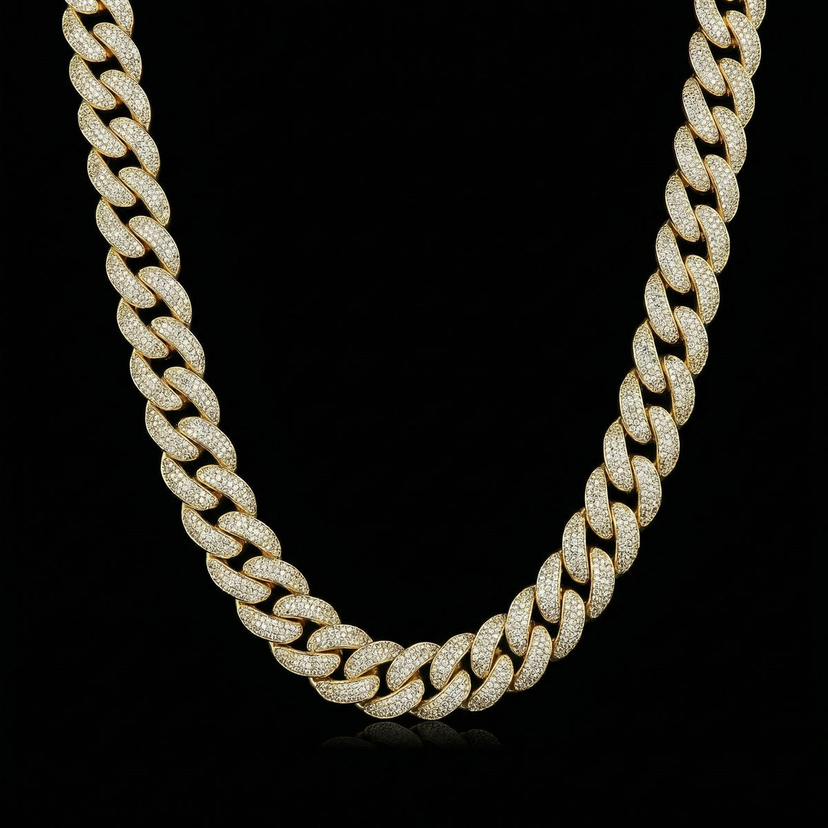 18 mm Moissanite Cuban Link Kette