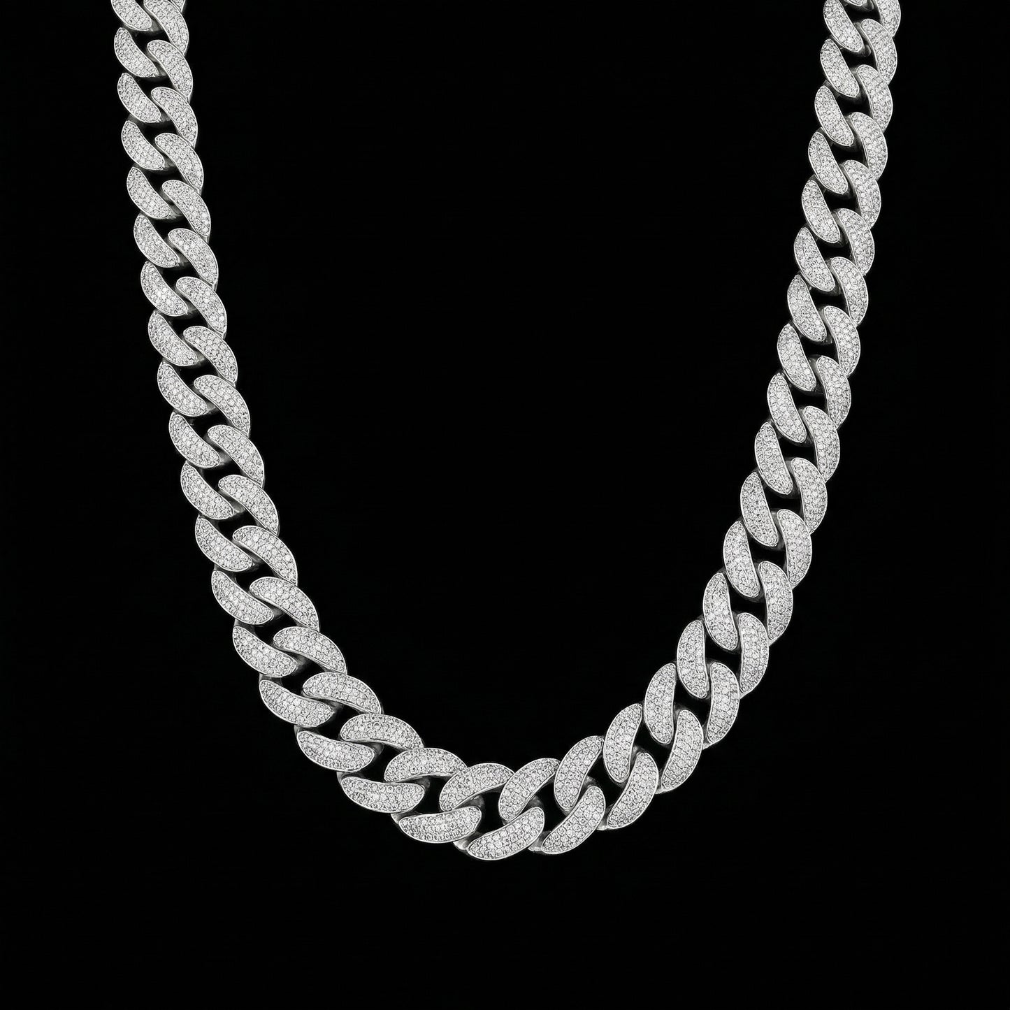 18 mm Moissanite Cuban Link Kette