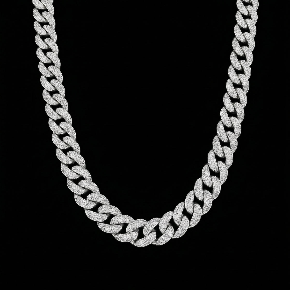 18 mm Moissanite Cuban Link Kette