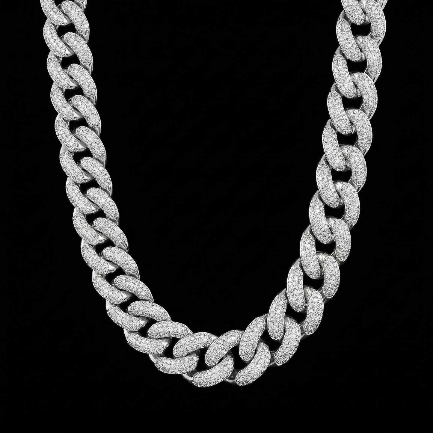 20 mm Moissanite Cuban Kette
