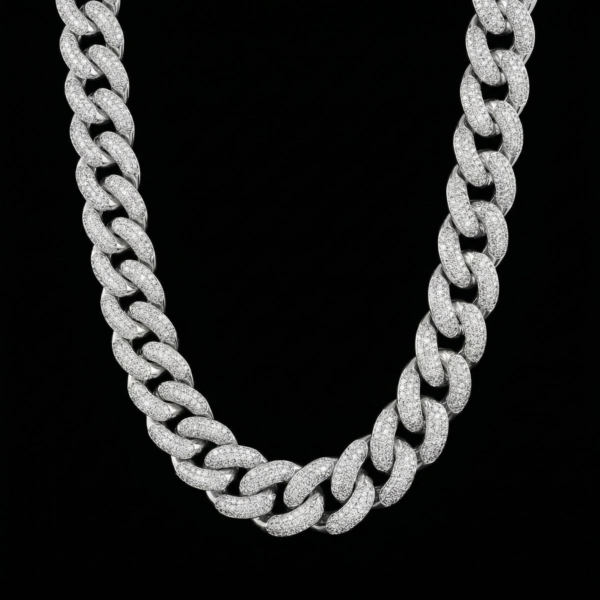 20 mm Moissanite Cuban Kette