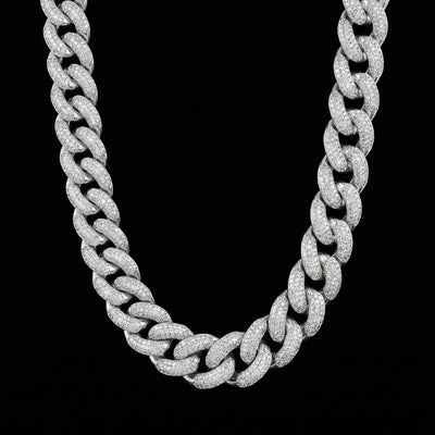 20 mm Moissanite Cuban Kette