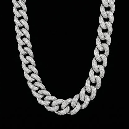 20 mm Moissanite Cuban Kette