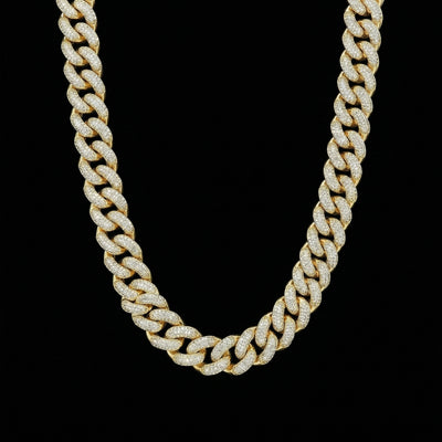 20 mm Moissanite Cuban Kette