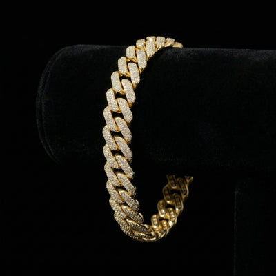 20 mm Moissanite Prong Cuban Armband