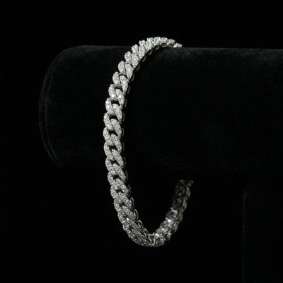 14 mm Moissanite Prong Cuban Armband