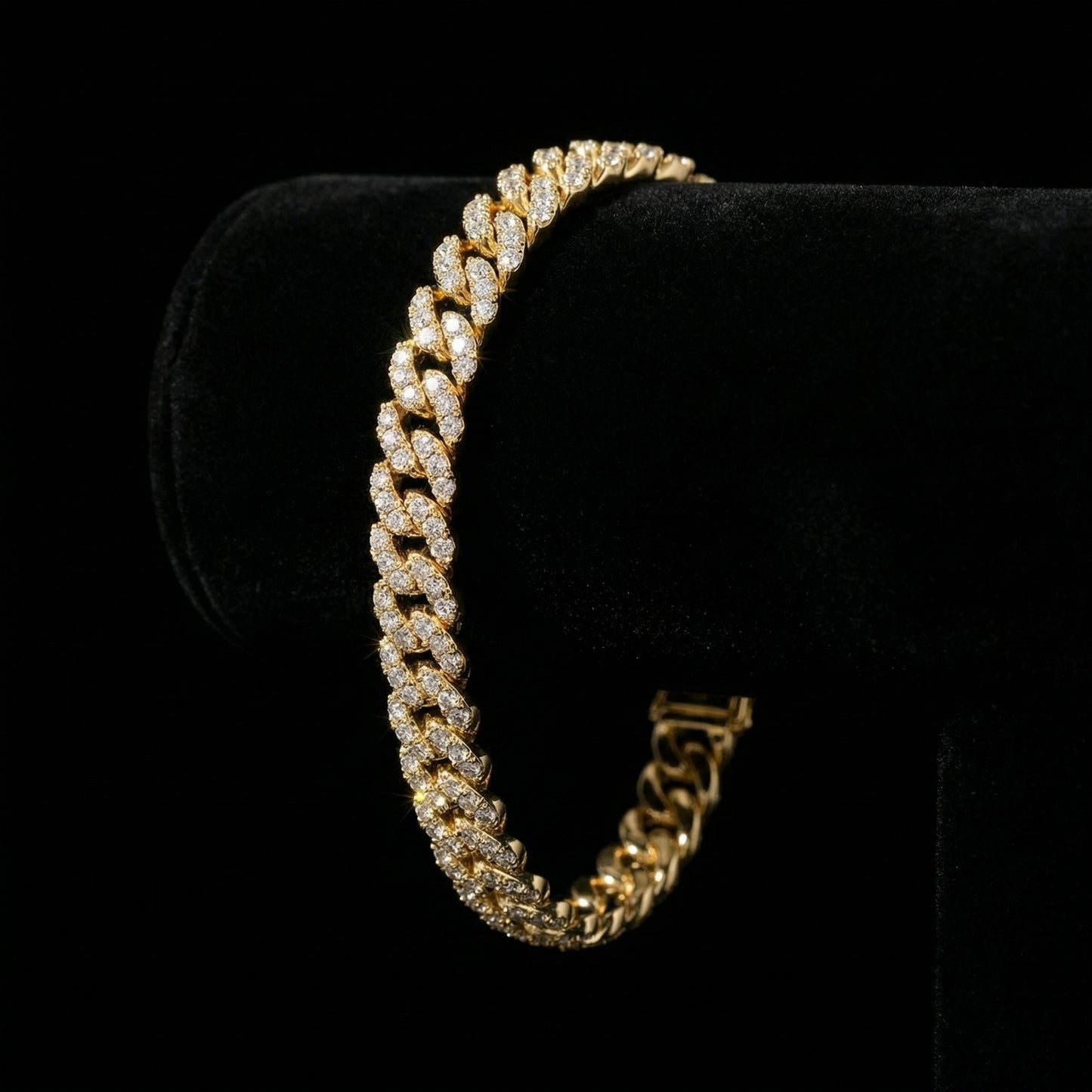 8 mm Moissanite Micro Cuban Armband
