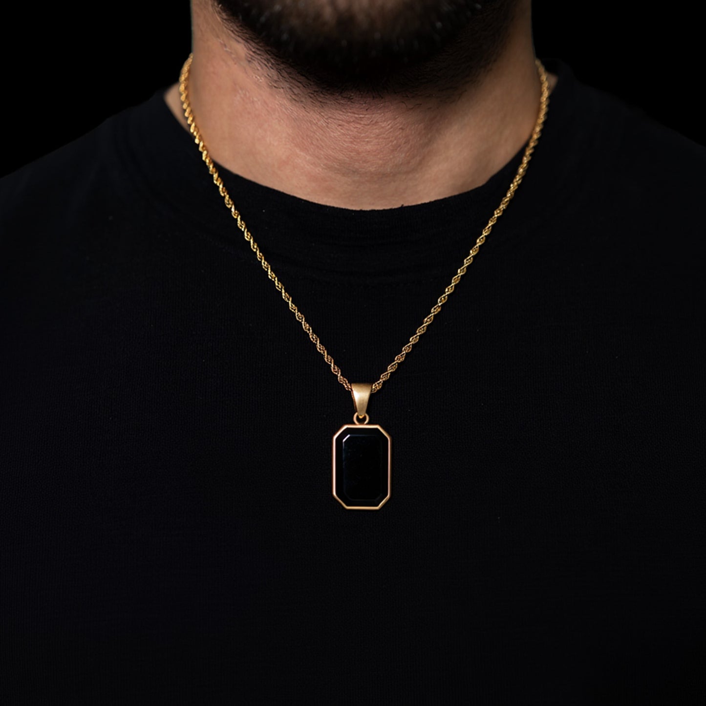 Schwarzstein Anhänger