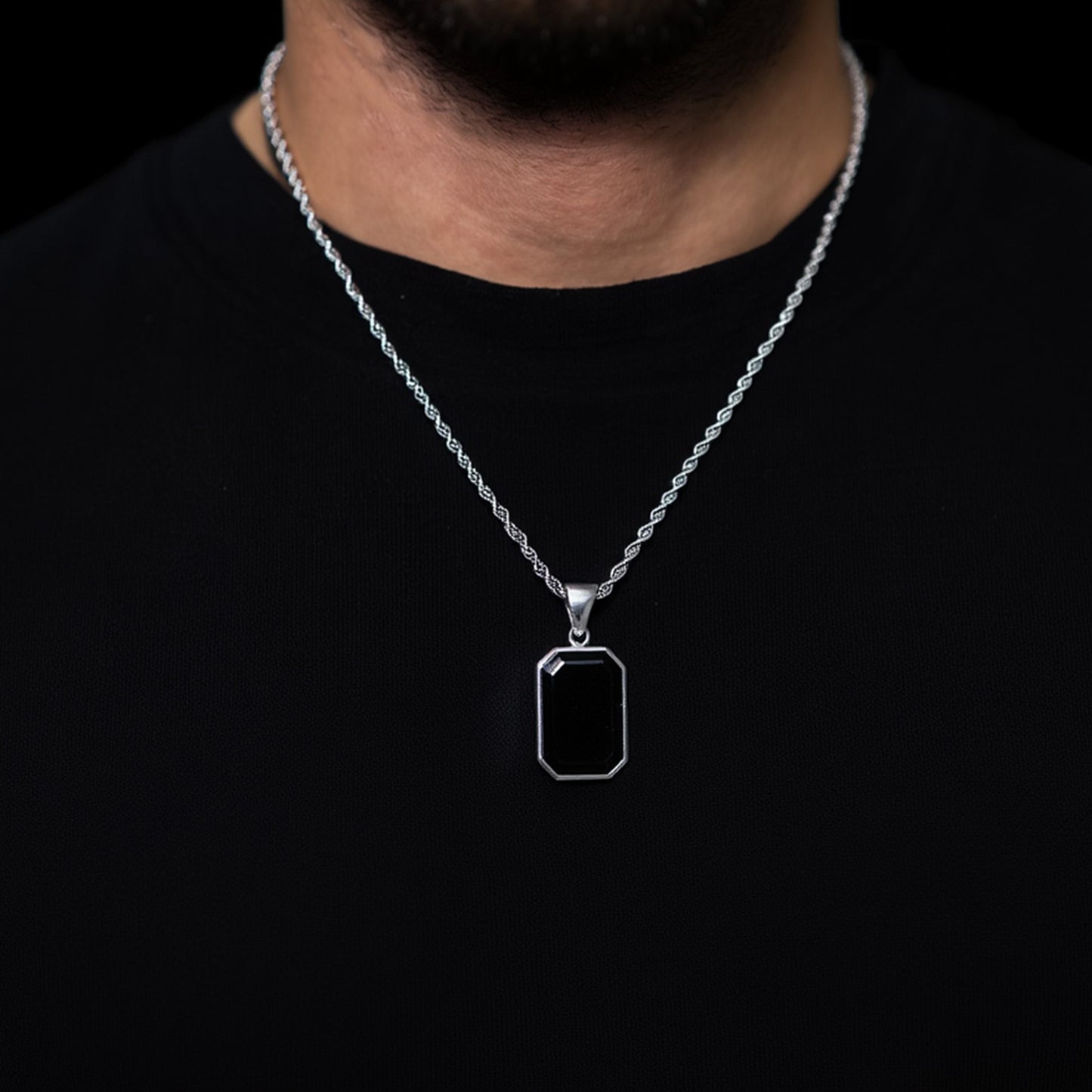 Schwarzstein Anhänger