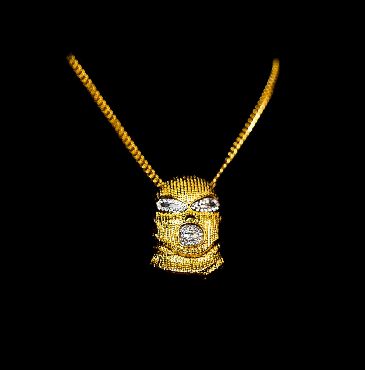 Mask-On Anhänger Gold