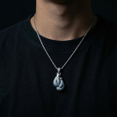 Iced Out Boxhandschuh Anhänger