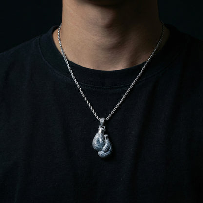 Iced Out Boxhandschuh Anhänger