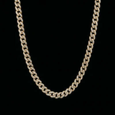 Zirkonia Round Cut Cuban Link Kette – 6 mm