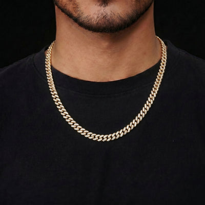 Zirkonia Round Cut Cuban Link Kette – 6 mm