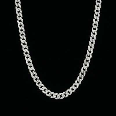 Zirkonia Round Cut Cuban Link Kette – 6 mm