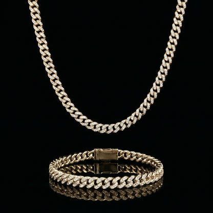 cuban set silber 6mm