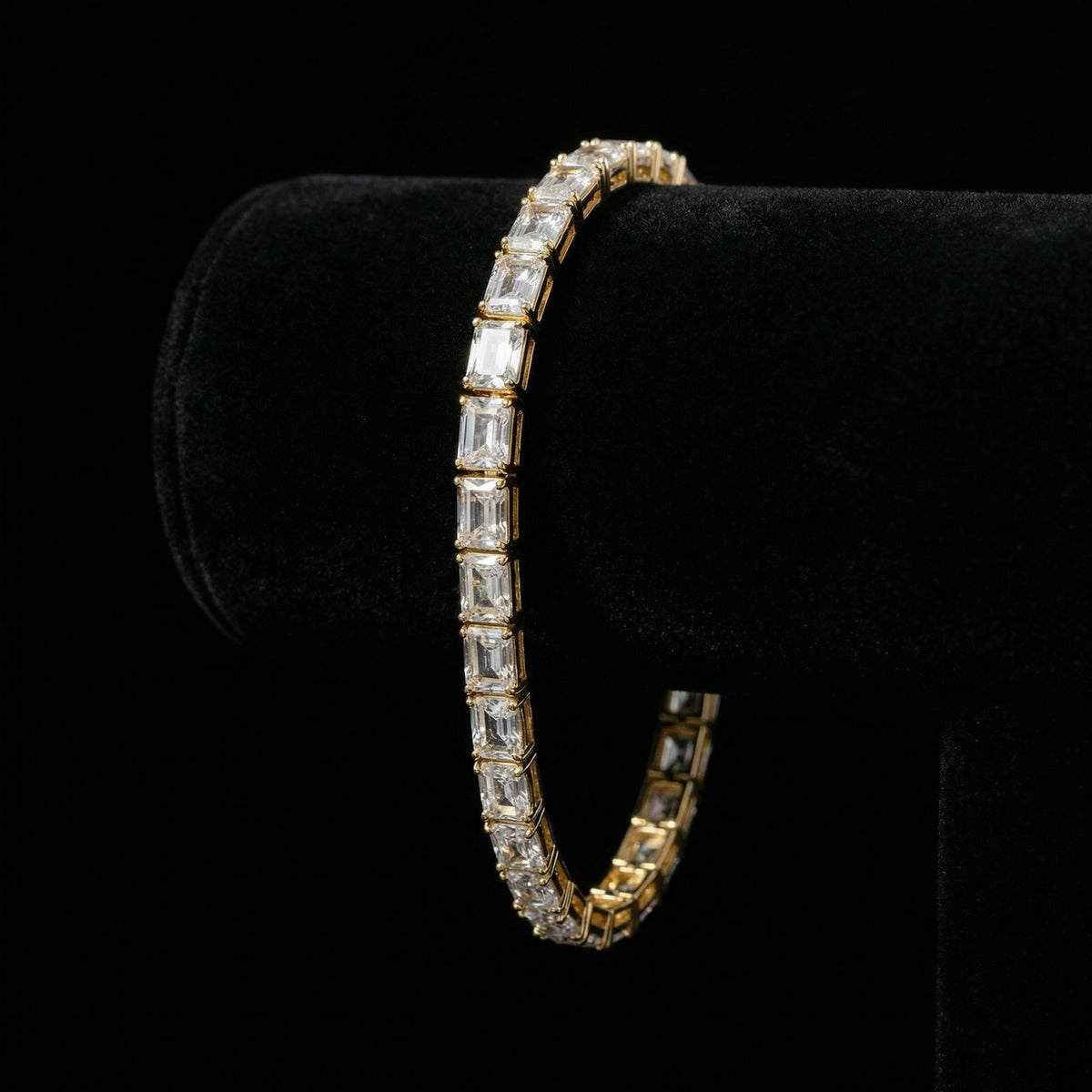 6 mm Emerald Cut Tennis Armband