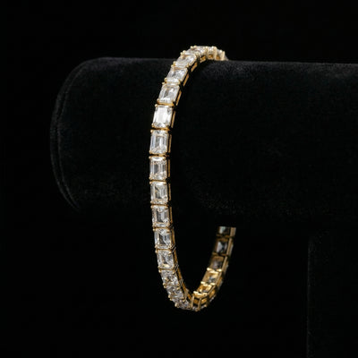6 mm Emerald Cut Tennis Armband